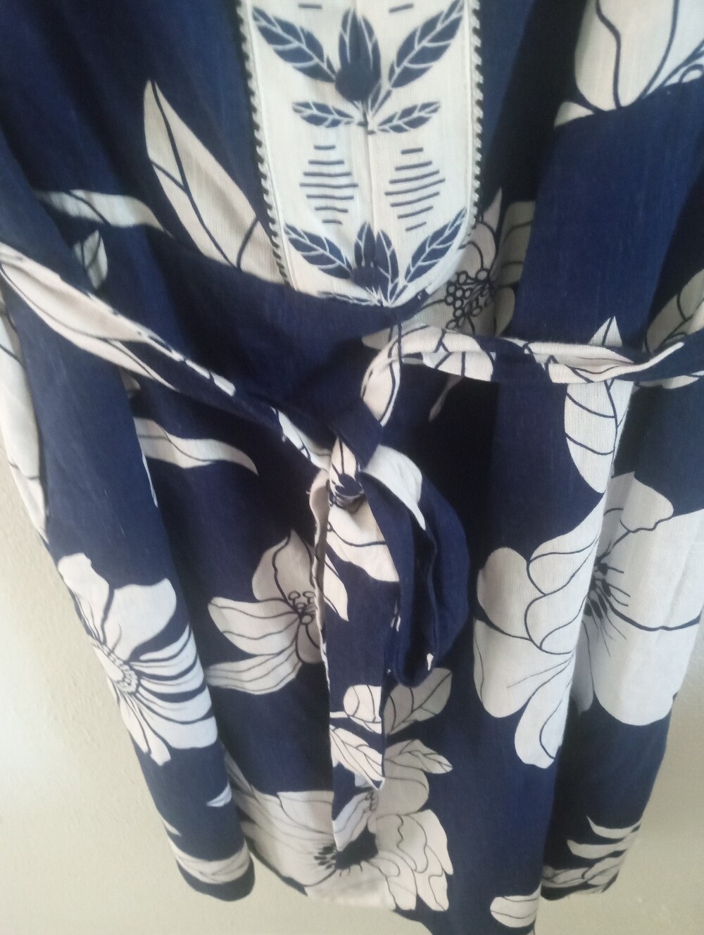 DRAPER JAMES Tie Waist Tropical Print Sun Dress | XXL - Picture 8 of 9